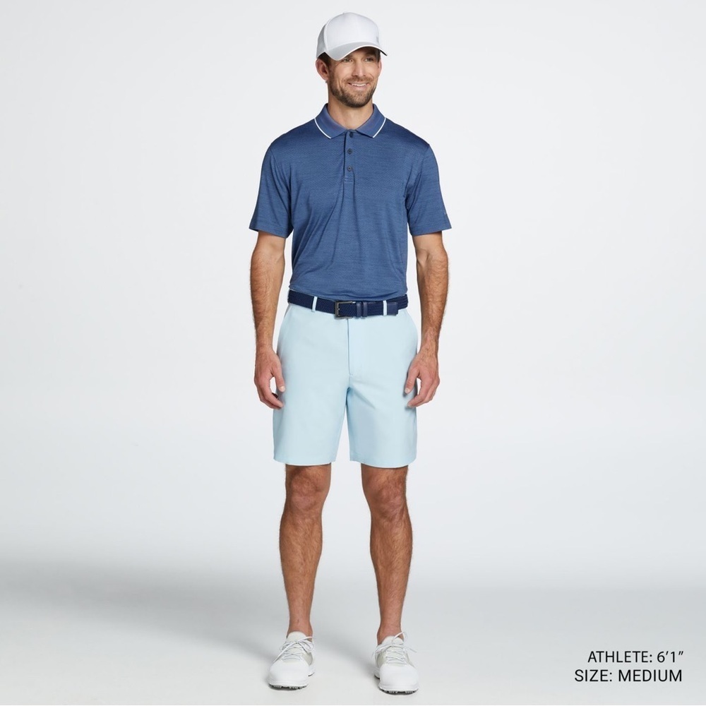 NEW Walter Hagen Men's Performance 11 Micro Lines Golf Shorts Size 32 w/ 9” seam - Picture 3 of 8
